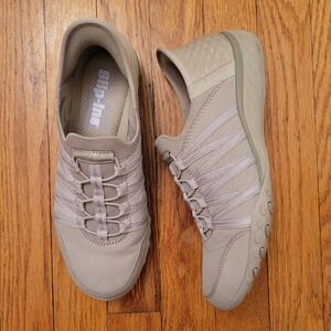 Skechers Slip Ins Breathe Easy Roll With Me Hands Free Shoes 7.5 Comfort Taupe